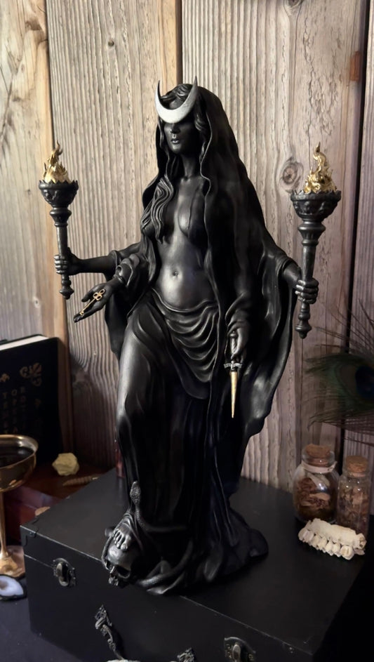 Hekate Phosphorus, The Moon Light Bearing Moon Goddess.  (50 cm / 19.7 inches)