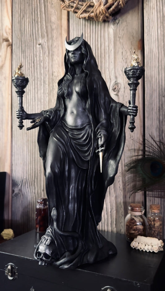 Hekate Phosphorus, The Moon Light Bearing Moon Goddess. (30 cm / 11.8 inches)