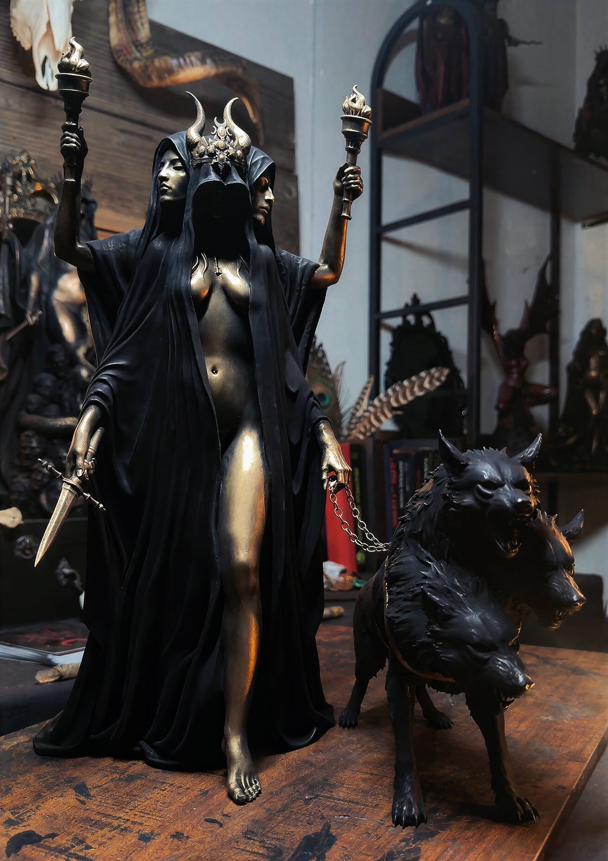 Hekate Psychopompe, She Who Guides Souls | (Includes Cerberus)